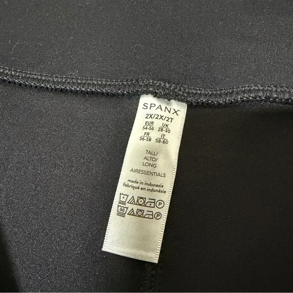 Spanx Slim Flare Leg AirEssentials Pants Black Plus Size 2X Stretch Comfy Lounge - Picture 11 of 13